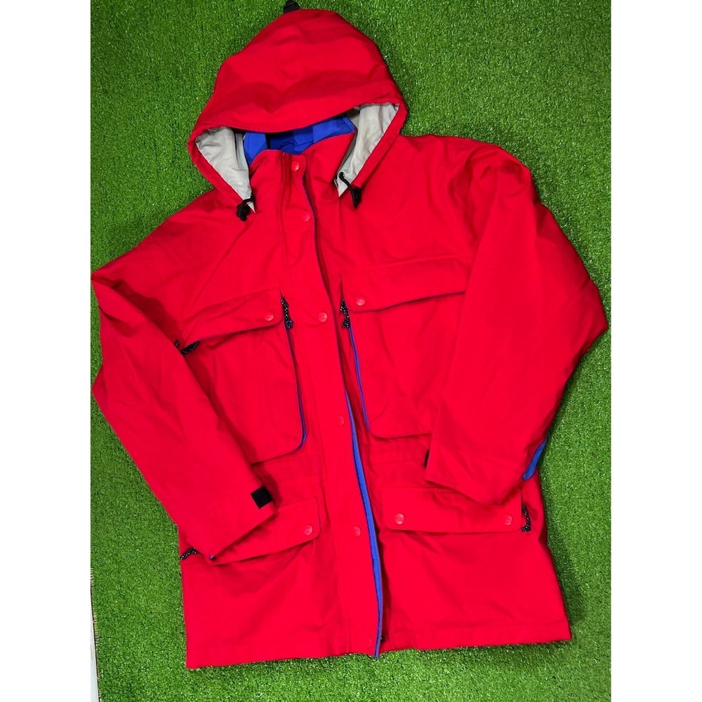 Vintage LL Bean Ski‎ Jacket Women's Med. Red Goe Tex 90s Parka Mint Condition